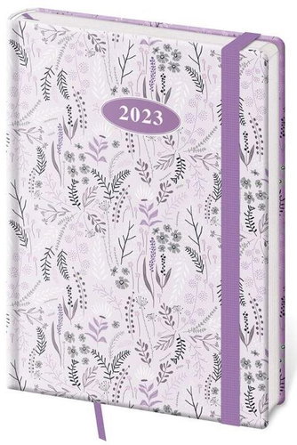 Diář 2023 denní A5 Vario - Lavender s gumičkou - Diář - Main image