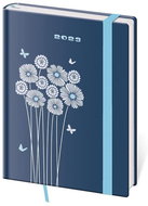 Diář 2023 týdenní B6 Vario - Daisy s gumičkou - Diář