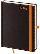 Diář 2023 týdenní B6 Black Orange s poutkem na propisku - Diář