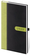 Diář 2023 týdenní kapesní Bora - černo/zelená - Diář