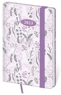 Diář 2023 týdenní kapesní Vario - Lavender s gumičkou - Diář