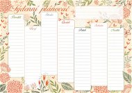 Týdenní plánovač Květiny - Týdenní diář