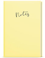 BALOUŠEK Printing Notes Pastel A5 lined, yellow - Journal