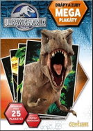 Jurský svět Mega plakáty drápy a zuby: Obsahuje přes 25 plakátů! Popisy dinosaurů - Kniha