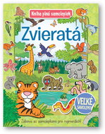 Kniha plná samolepiek Zvieratá: Zábava so samolepkami pre najmenších! - Kniha