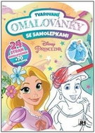Tvarované omalovánky Princezny: se samolepkami - Omalovánky
