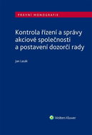 Kontrola řízení a správy akciové společnosti a postavení dozorčí rady - Kniha