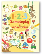 Samolepky a vybarvovaní 1 2 3: Více než 200 samolepek - Kniha