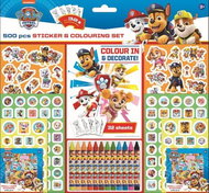 Sticker set with colouring pages 500 Paw Patrol - Kids Stickers
