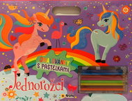 Unicorns colouring book with crayons - Colouring Book