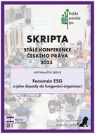 Skripta SKČP Fenomén ESG: a jeho dopady do fungování organizací - Kniha