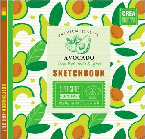 DITIPO Sketchbook Avocado 20 × 20 cm - Sketchbook - Main image