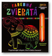 Farebné zvieratá Vyškrabovacie obrázky: S vyznačenými obrysmi, ktoré uľahčia tvorenie! - Kniha