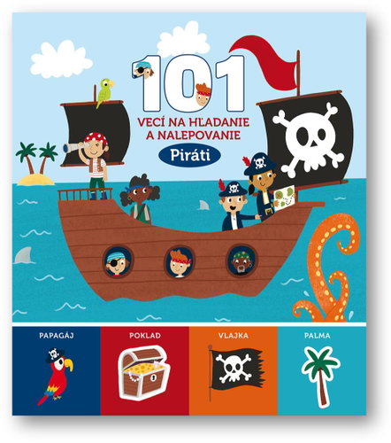 101 vecí na hľadanie a nalepovanie Piráti - Kniha - Main image