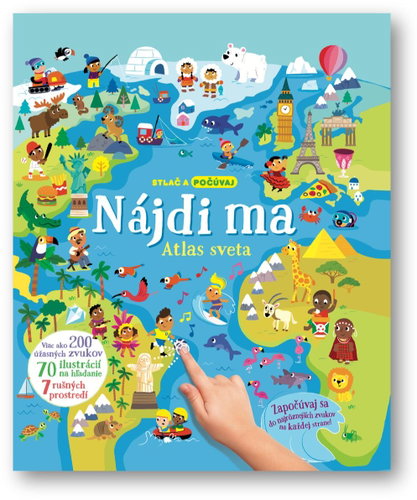 Nájdi ma Atlas sveta: Stlač a počúvaj - Kniha - Main image