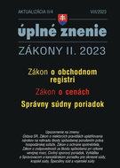 Aktualizácia II/4 2023 – Obchodný register, Ceny: Správny súdny poriadok - Kniha