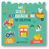 Môj zošit s obrázkami na dolepenie Farma - Kniha