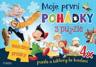 Moje první pohádky s puzzle: 4x puzzle a šablony ke kreslení, Velké dílky pro malé prstíky - Kniha