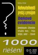 1000 riešení 10-12/2023  – Nehnuteľnosti – predaj a prenájom: Daňová evidencia - Kniha