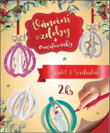 3D Omalovánky Sněhulák a anděl: Vánoční ozdoby a omalovánky - Colouring Book