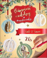 3D Omalovánky Sova a sob: Vánoční ozdoby a omalovánky - Colouring Book