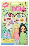 Besties Set of tattoos Blue - Temporary Tattoo