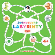 Jednoduché labyrinty Zelený sešit/zošit: + samolepky - Kniha