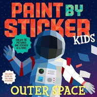 Paint by Sticker Kids: Outer Space: Create 10 Pictures One Sticker at a Time! Includes Glow-in-the-D - Kniha