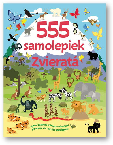 555 samolepiek Zvieratá - Kniha - Main image