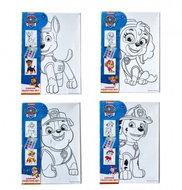 Malířské plátno s předt. obrázkem Paw Patrol/Tlapková patrola s barvami - Colouring Book