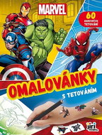 colouring page with Marvel tattoos - Colouring Book