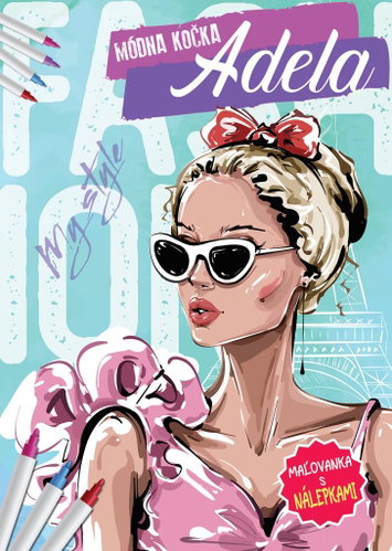 Fashion cat Adela - Kids Stickers - Main image