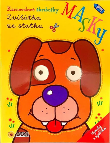 Karnevalové škrabošky Masky Zvířátka - Kifestőkönyv - Fő fotó