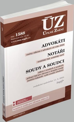 ÚZ 1588 Soudy a soudci - Kniha - Main image
