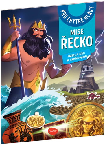 Mise Řecko: Pátrej a lušti se samolepkami - Kniha - Main image