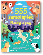 555 samolepiek Mačky a psy - Kniha