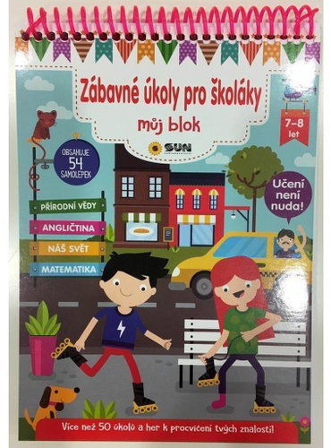 Zábavné úkoly pro školáky 7-8 let: můj blok - Kniha - Main image