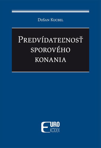 Predvídateľnosť sporového konania - Kniha - Main image