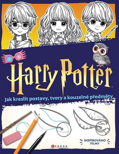 Harry Potter Jak kreslit postavy, tvory a kouzelné předměty Main image Harry Potter Jak kreslit postavy, tvory a kouzelné předměty - Kniha - Main image