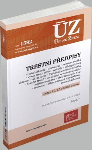 ÚZ 1592 Trestní předpisy - Kniha - Main image