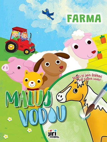 Paint with water A4 Farm - Colouring Book - Main image