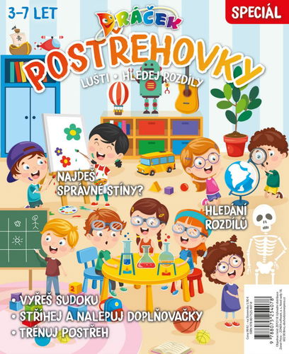 Postřehovky Lušti, hledej rozdíly: Dráček speciál - Kniha - Hlavní obrázek