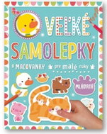 Veľké samolepky a maľovanky pre malé ruky Mláďatá - Dětské samolepky