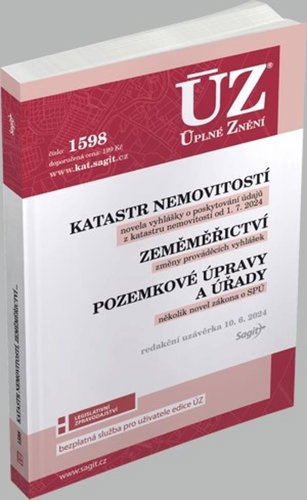 ÚZ 1598 Katastr nemovitostí - Kniha - Main image