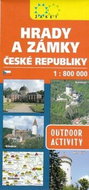 Hrady a zámky České republiky: 1:800 000 - Kniha