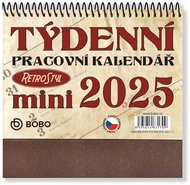 Working calendar 2025 Retro Mini - Desk Calendar