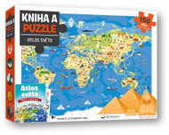 Kniha a puzzle Atlas světa - Kniha