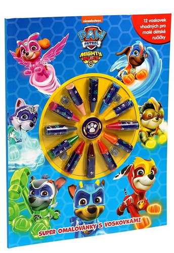 Tlapková patrola Super colouring book with waxworks - Colouring Book - Main image