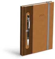 Daily diary 2025 brown/dark brown for pen - Planner