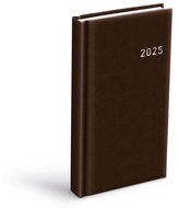 Diary 2025 PVC dark brown - Planner